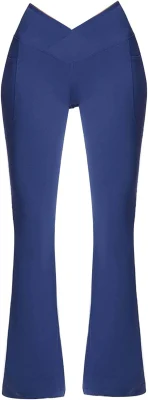 Calças de ioga Crossover Buttery-Soft Bootcut Leggings Cintura alta Controle de barriga Calças elásticas em 4 direções